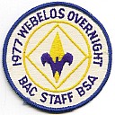 Webelos Overnight Staff 1977
